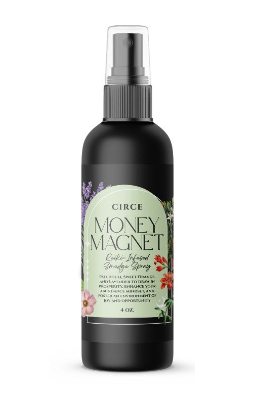 Money Magnet Smudge Spray – 4 oz | Abundance, Prosperity & Good Fortune Ritual Spray with Herbs & Clean Fragrance