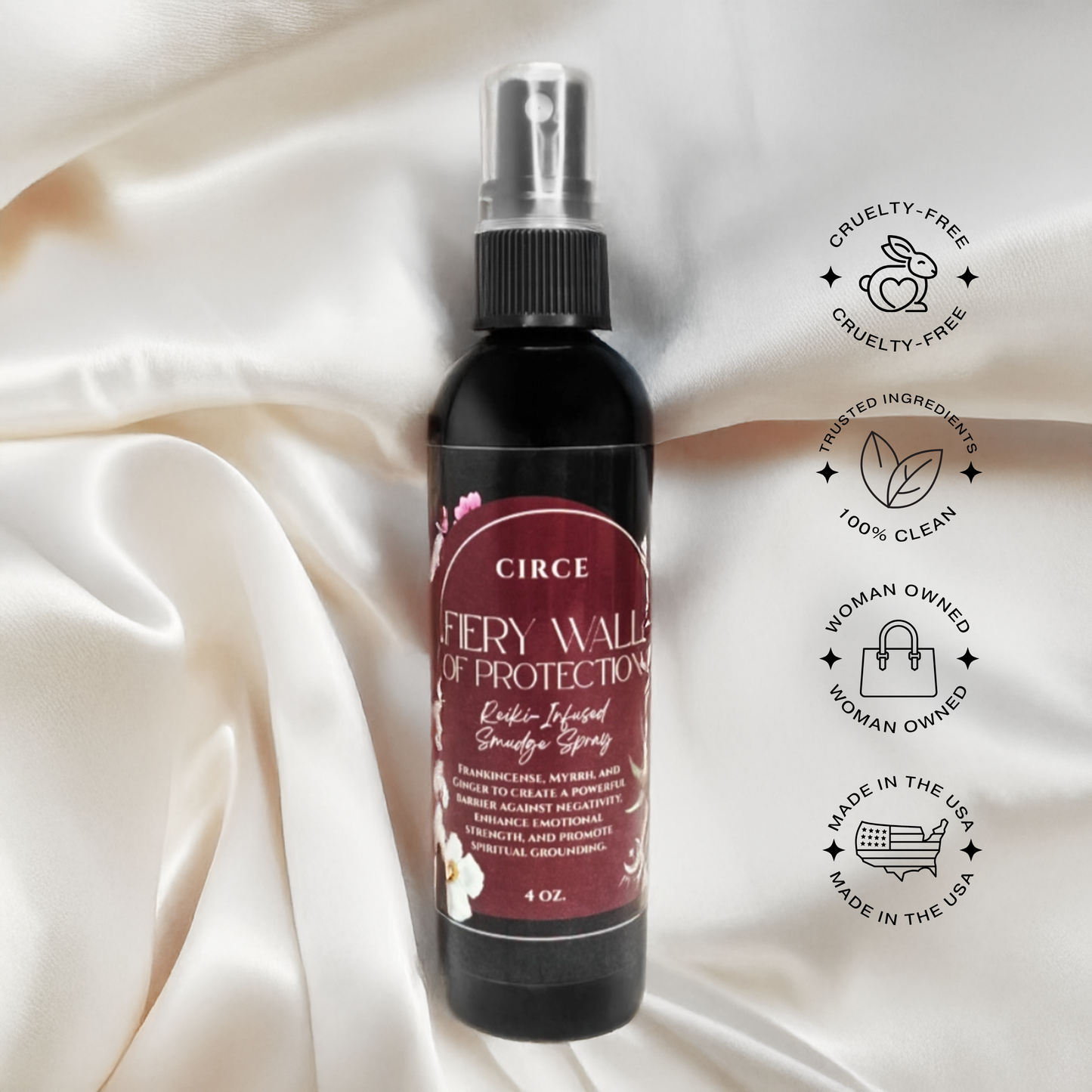 Fiery Wall of Protection Smudge Spray 4oz.