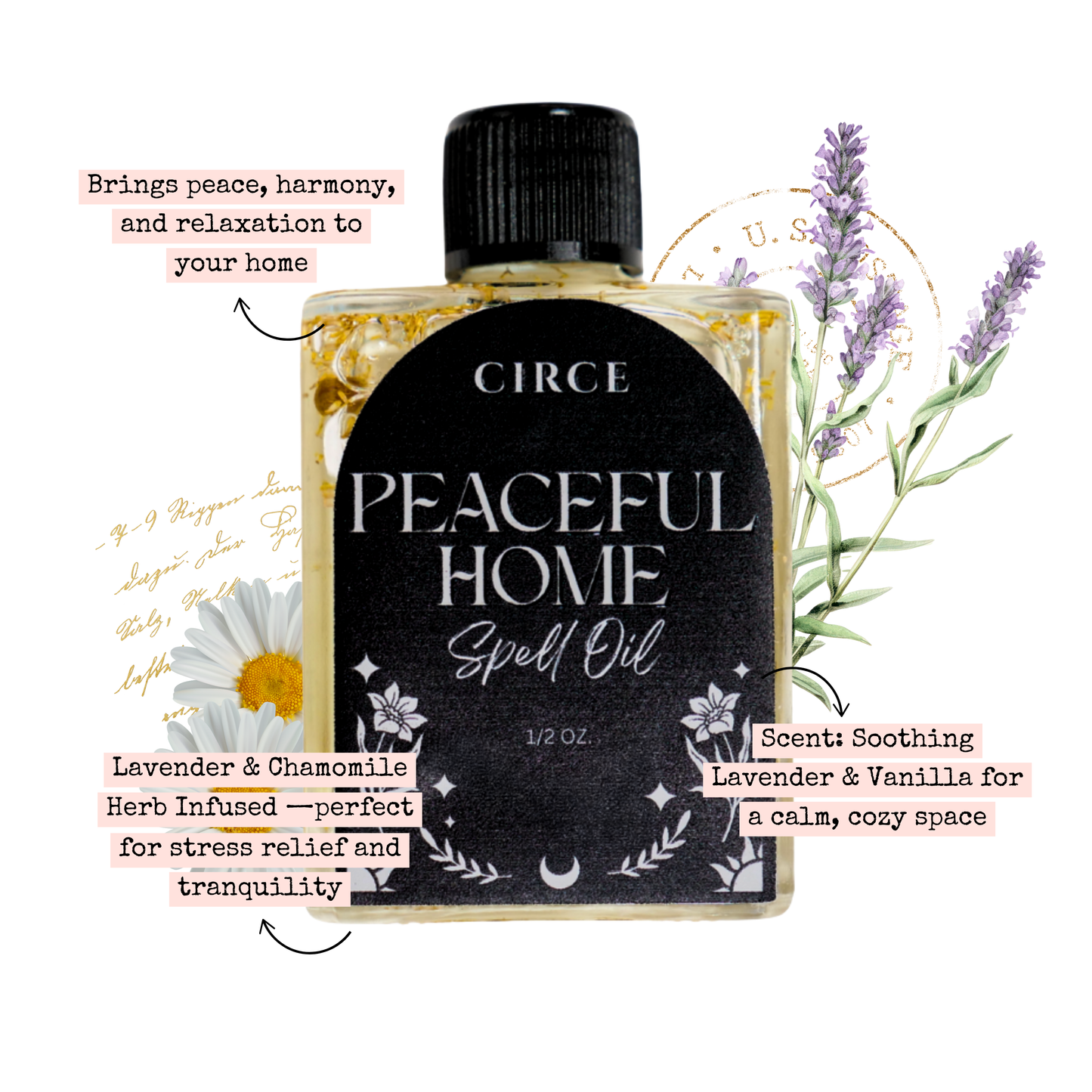 CIRCE Peaceful Home Spell Oil 1/2 oz.