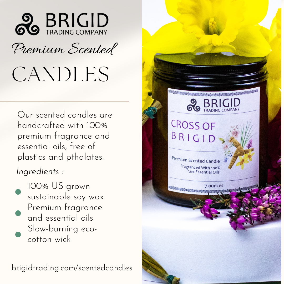 Imbolc Soy Wax Candle - Heather, Rose, Narcissus & Vetiver