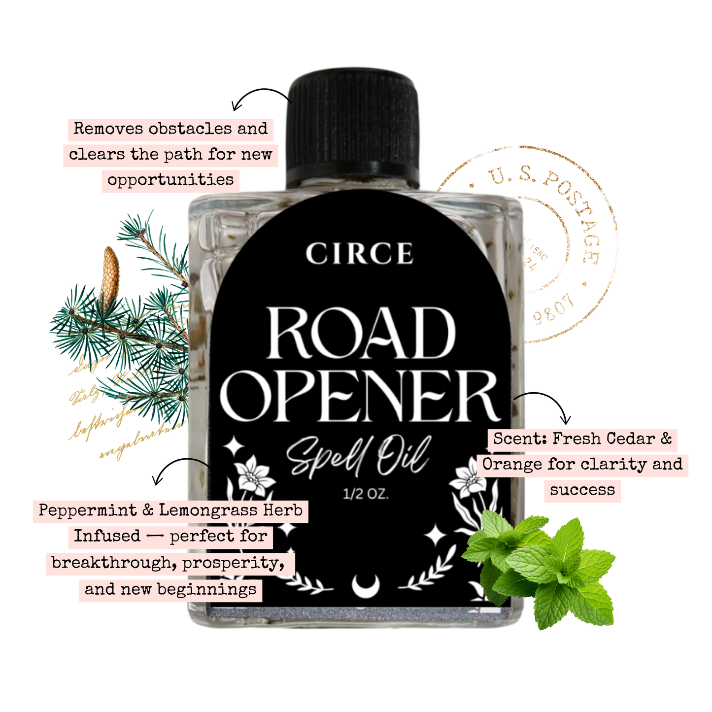 CIRCE Road Opener Spell Oil 1/2 oz.