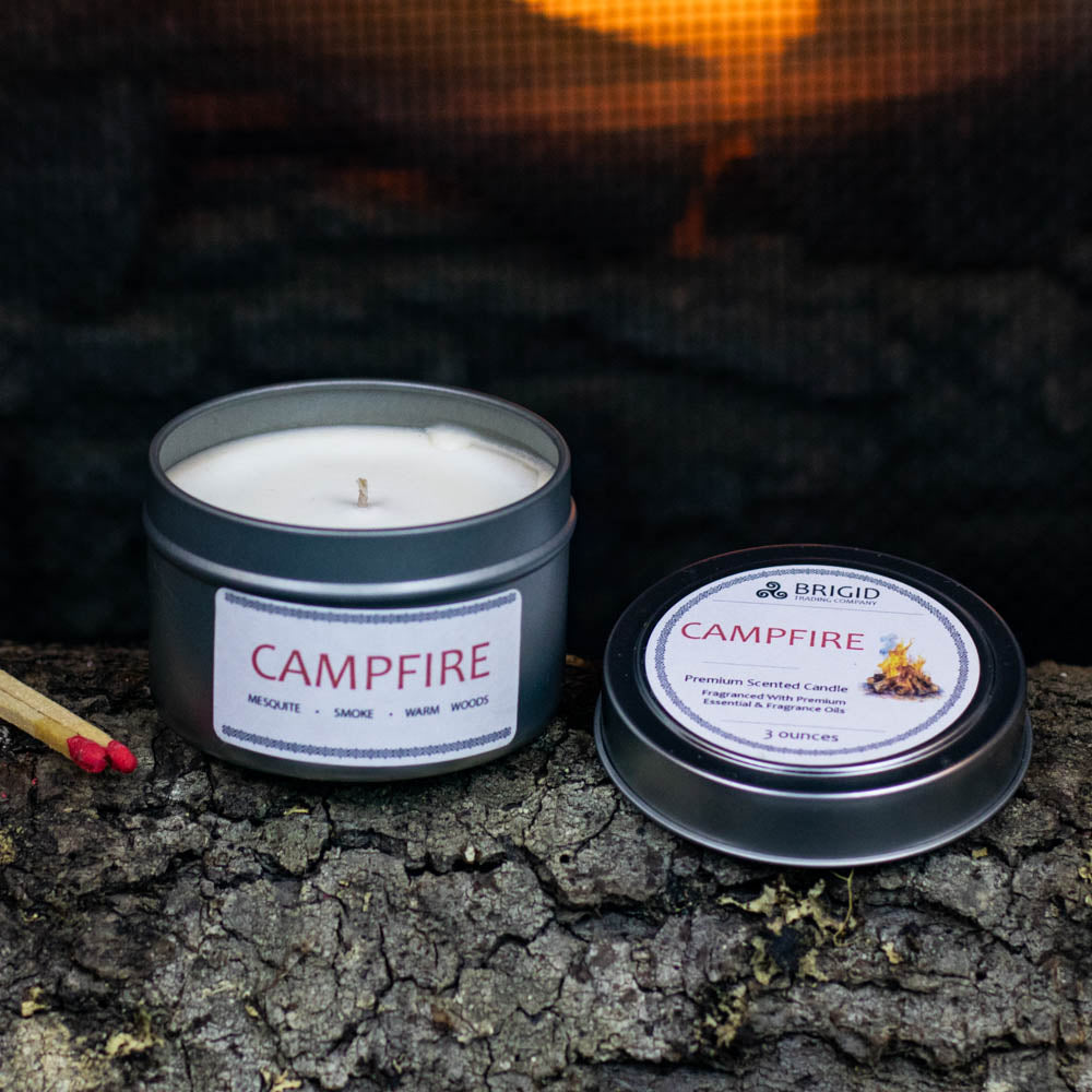 Campfire Soy Wax Candle - Mesquite, Cedarwood, and Campfire Smoke