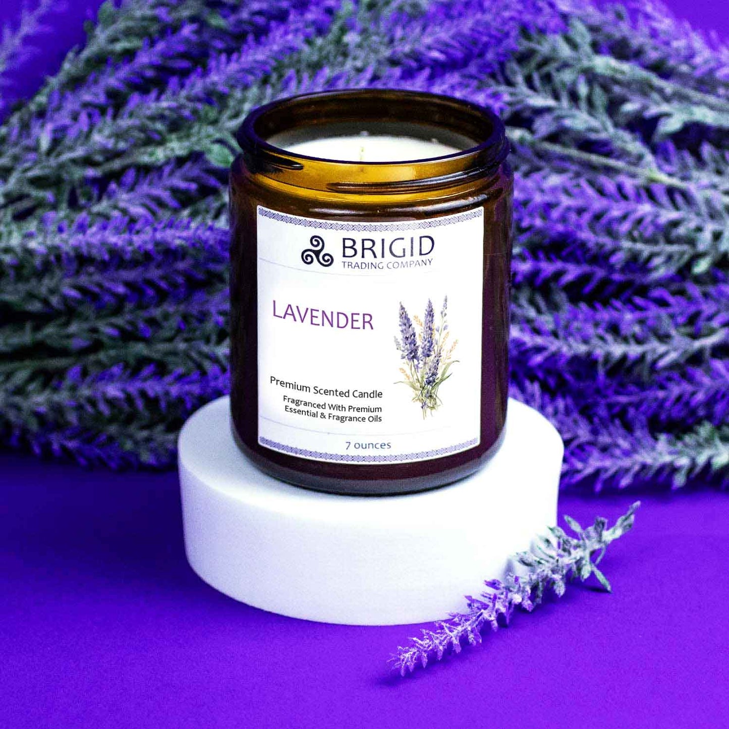 Lavender Soy Wax Candle - Lavender, Lavender, and More Lavender