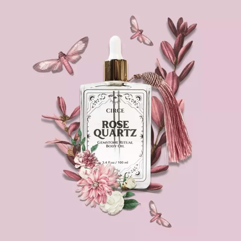 Rose Quartz Body Oil – Crystal Self-Love & Glow | 3.4 oz