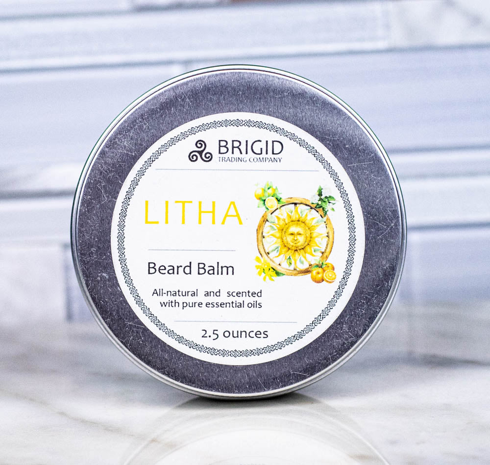 Litha Natural Beard Balm - Lemon, Sweet Orange, Myrtle, and Ylang Ylang