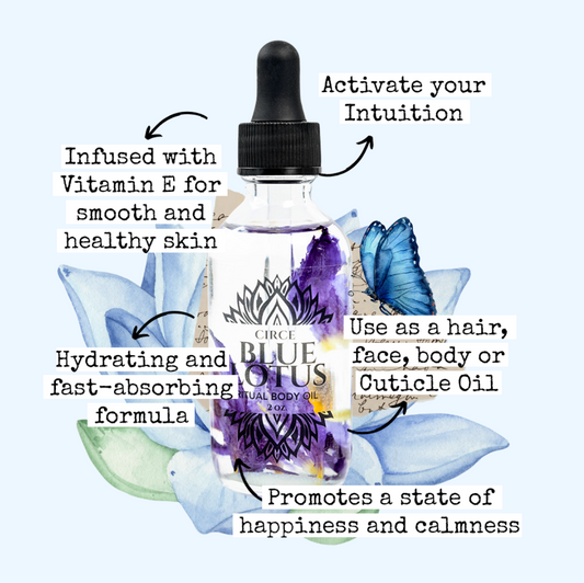 Blue Lotus Ritual Body Oil - Hair, Face, Nail and Body Oil