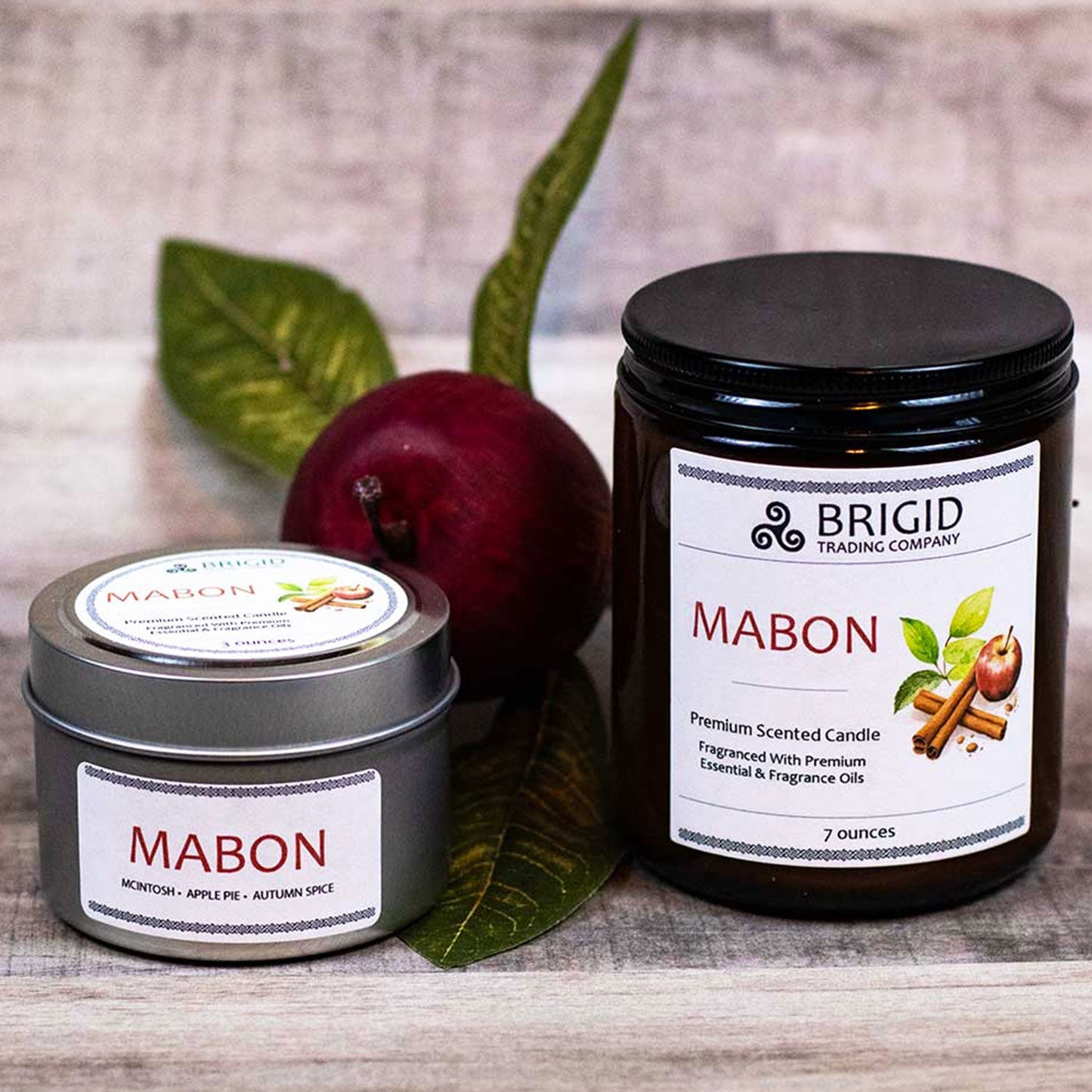 Mabon Soy Wax Candle - McIntosh Apple, Granny Smith, Apple Pie & Harvest Spices