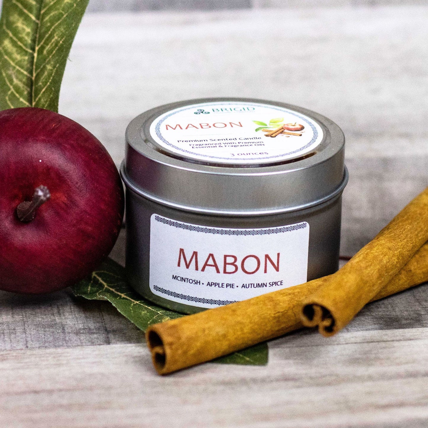 Mabon Soy Wax Candle - McIntosh Apple, Granny Smith, Apple Pie & Harvest Spices