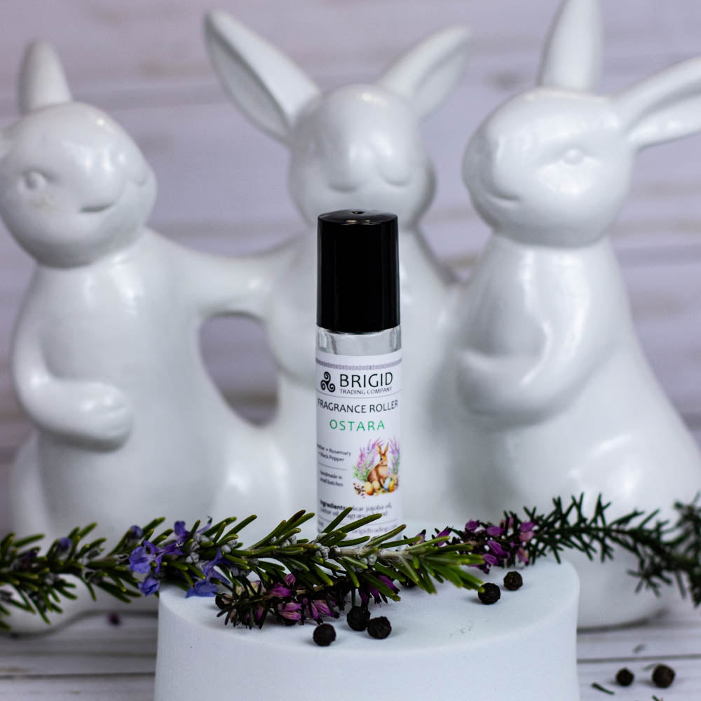 Fragrance Roller Bottles - Ostara - Rosemary Heather & Black Pepper - Spring Equinox Wheel of the Year
